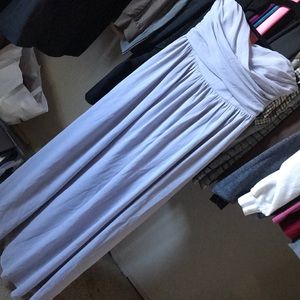 Strapless bridesmaid dress